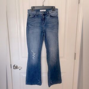 KanCan flared jeans with ripped knee